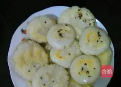 Illustration of making white sugar glutinous rice cakes 5