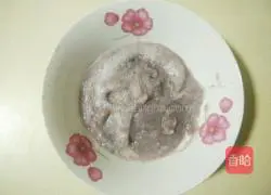 Illustration of how to make red bean dregs cake with milky purple potato filling 3
