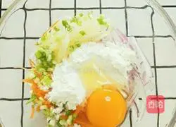 Illustration of how to make three-wire egg pancake 2