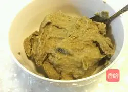 Illustration of how to make mung bean cake with skin 6