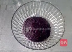 Purple sweet potato glutinous rice cake recipe 2
