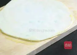 Illustration of how to transform dumpling wrappers into scallion pancakes 6