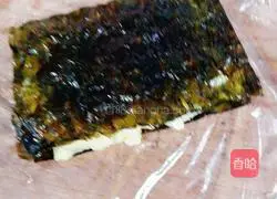 Illustration of how to make seaweed potato cake 3