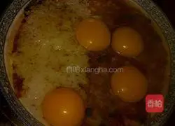 Double combination of Hunan and Zhejiang minced meat steamed egg pancakes ( Illustration of how to make mother's drunken love (3)