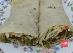 Pancake roll Illustrations of how to make dishes 8