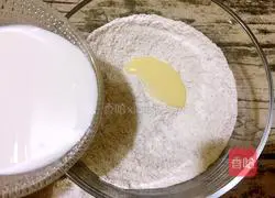 Illustration of how to make coffee waffles 3