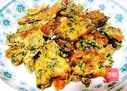 Illustration of how to make coriander and goose egg pancakes (winter solstice folk recipe) 6