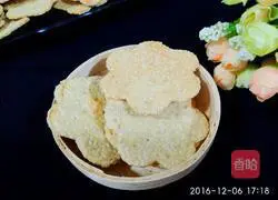 Illustration of how to make sesame crackers (no oil and no sugar) 13