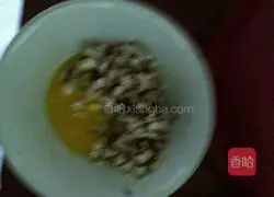 Illustration of making mushroom egg pancake 4