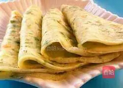 Celery Leaf Egg Pancake Recipe Illustration 4