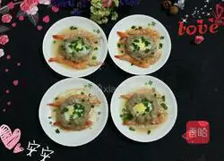 Illustration of how to make shrimp, meatloaf and steamed eggs 9