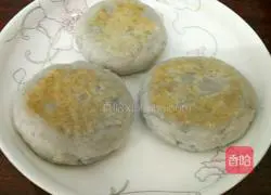 Illustration of how to make taro and sesame pie 11 