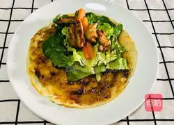 Illustration of how to make pancakes and fruits 12