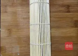 Illustration of how to make colorful sushi rolls 4