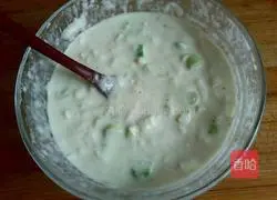 Illustration of how to make white radish pancakes 4