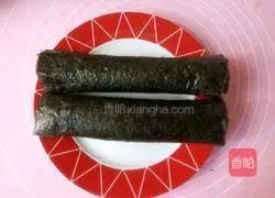 Illustration of how to make sushi 13