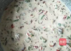 Colored pepper and sesame cake Practice illustration 6