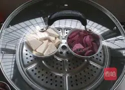 Cheese Popped Taro Purple Illustration of how to make potato cakes 2