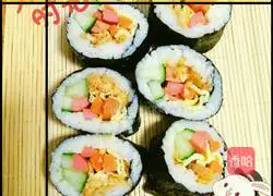 Illustration of how to make sushi 7