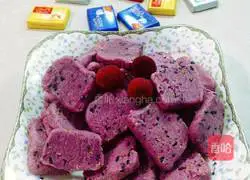 Milk Purple Sweet Potato and Sesame Cake Recipe Illustration 7