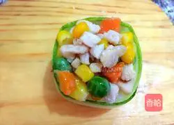 Illustration of how to make warship sushi 4