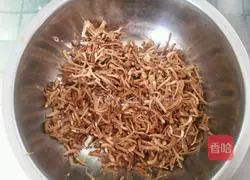 Illustration of how to make fried vegetarian mushroom leg cake 1