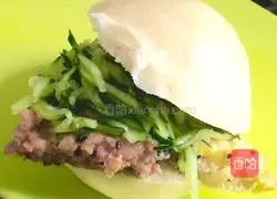 Illustration of how to make steamed buns with meatloaf 5