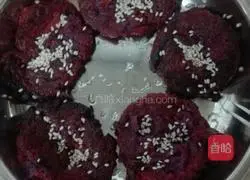 Milk Purple Sweet Potato Cake Recipe Illustration 5