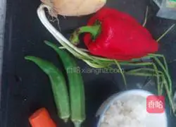 Illustration of how to make rice potato cakes 1