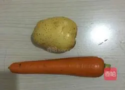 Illustration of how to make carrot and potato cakes 1