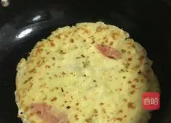 Illustration of how to make chive egg pancake 10