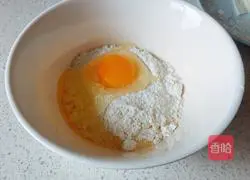 Illustration of making sauce-flavored pork cake 2