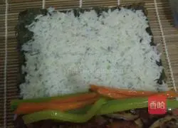 Illustration of how to make sushi 6