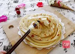 Illustration of how to make cake crust with hands 14