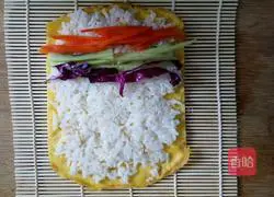 Illustration of how to make sushi 4