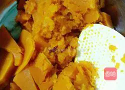 Illustration of how to make pan-fried pumpkin cake 4