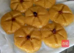 Illustration of how to make sesame pumpkin cake and pumpkin balls 9