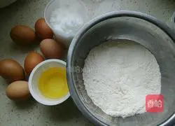 Illustration of how to make sponge cake 1