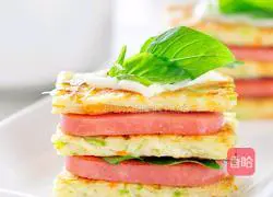 Zucchini sandwich pancake recipe 8