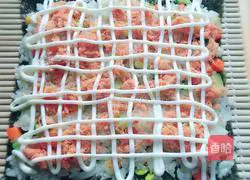 Illustration of how to make home-cooked sushi 8