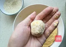 Illustration of how to make sesame, sweet potato and glutinous rice cakes 6