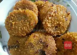 Illustration of how to make pumpkin pie with bean paste filling 6