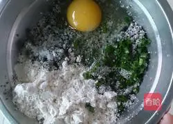 Illustration of how to make soy milk dregs pancakes 2