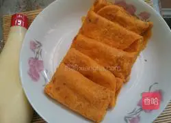 Illustration of how to make carrot and egg burritos 7