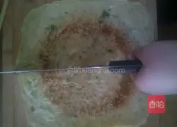 Illustration of how to make egg vegetable pancake 6