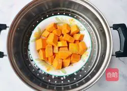 Illustration of how to make crispy pumpkin cake 2