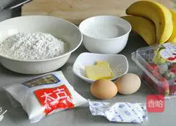 Layers‖ Illustration of how to make strawberry waffles 1 