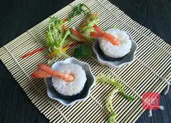Illustration of how to make shrimp sushi 7