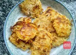 Potato and Carrot Shredded Cake Recipe Illustration 11