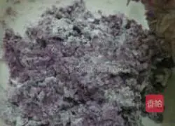 Purple potato and red bean cake recipe 4